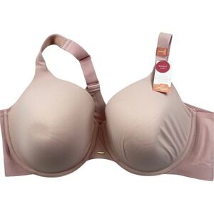 Cacique Modern Luxe Lightly Lined Full Coverage Bra 50DDD Pink Rose NWT